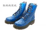 [男女]AE馬丁鞋*藍色9孔中筒靴*防滑防潑水*ae191